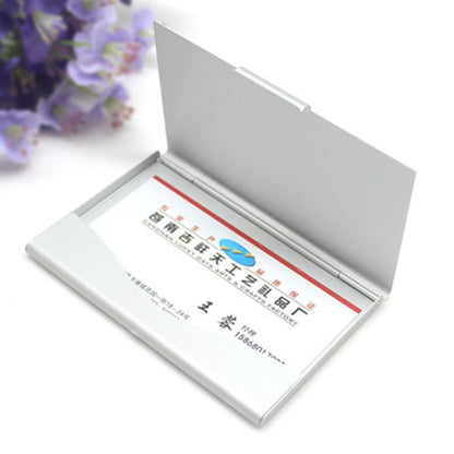 Aluminum Business Card Holder | Card Holder | Card Holder | Business Card Folder | Card Holder | Credit Card Holder | Silver - Image 4
