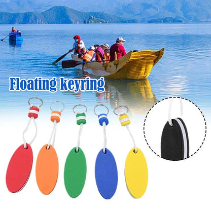 Floating Keychain | EVA Foam | For Large Keyring | Foam | Bumper | Key Float | Oval | Orange - Image 2