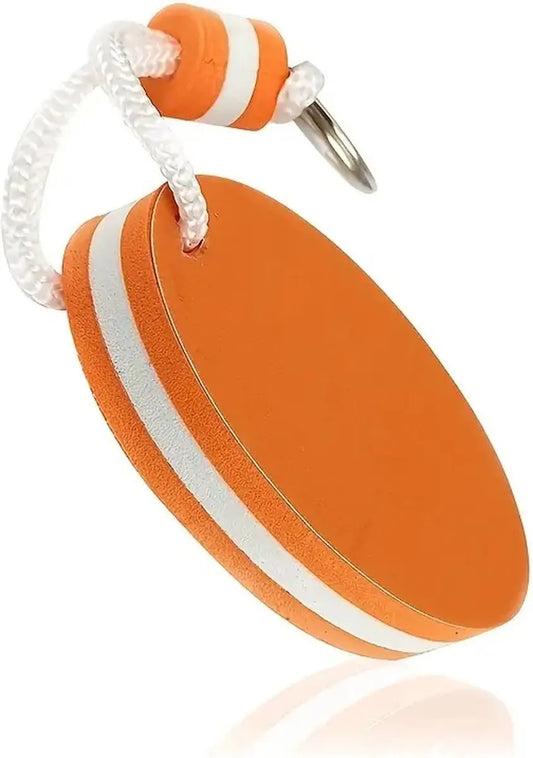 Floating Keychain | EVA Foam | For Large Keyring | Foam | Bumper | Key Float | Oval | Orange - Image 3