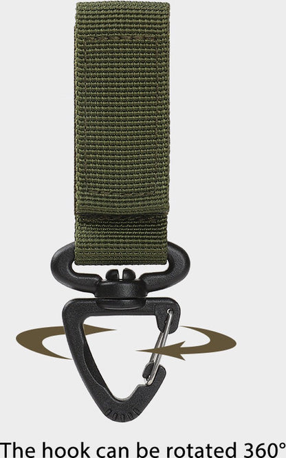 Bottle Hanger | Swivel Buckle | Nylon Outdoor Buckle | Camping Accessory | Carabiner Keychain | Green - Image 4