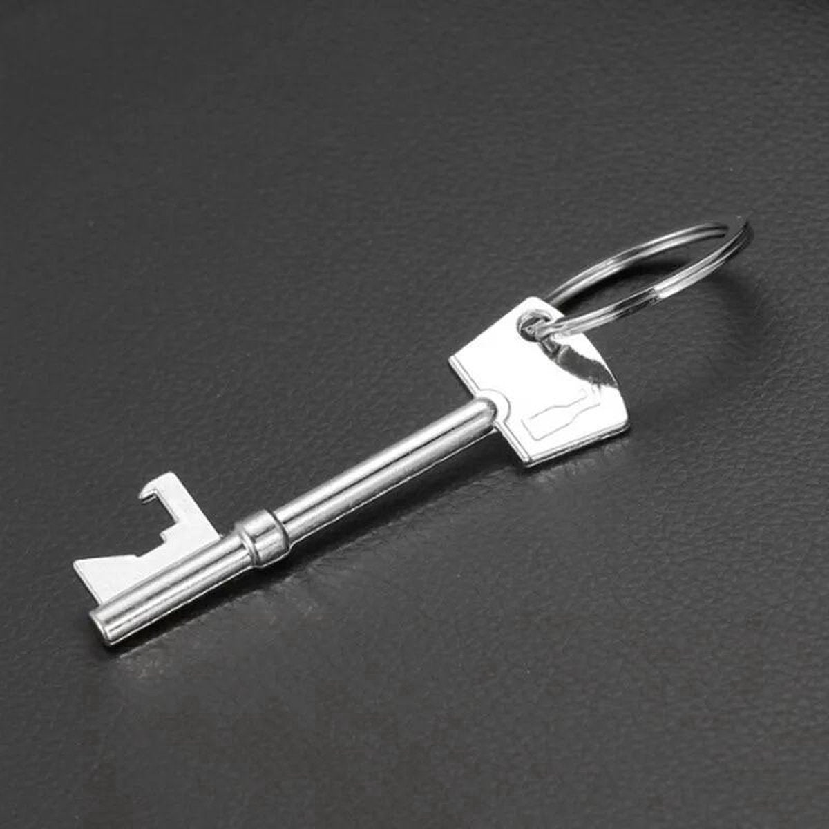 Bottle Opener Keychain | Beer Bottle Opener | Aluminum | Key-Shaped Keychain | Beer Opener Key - Image 2