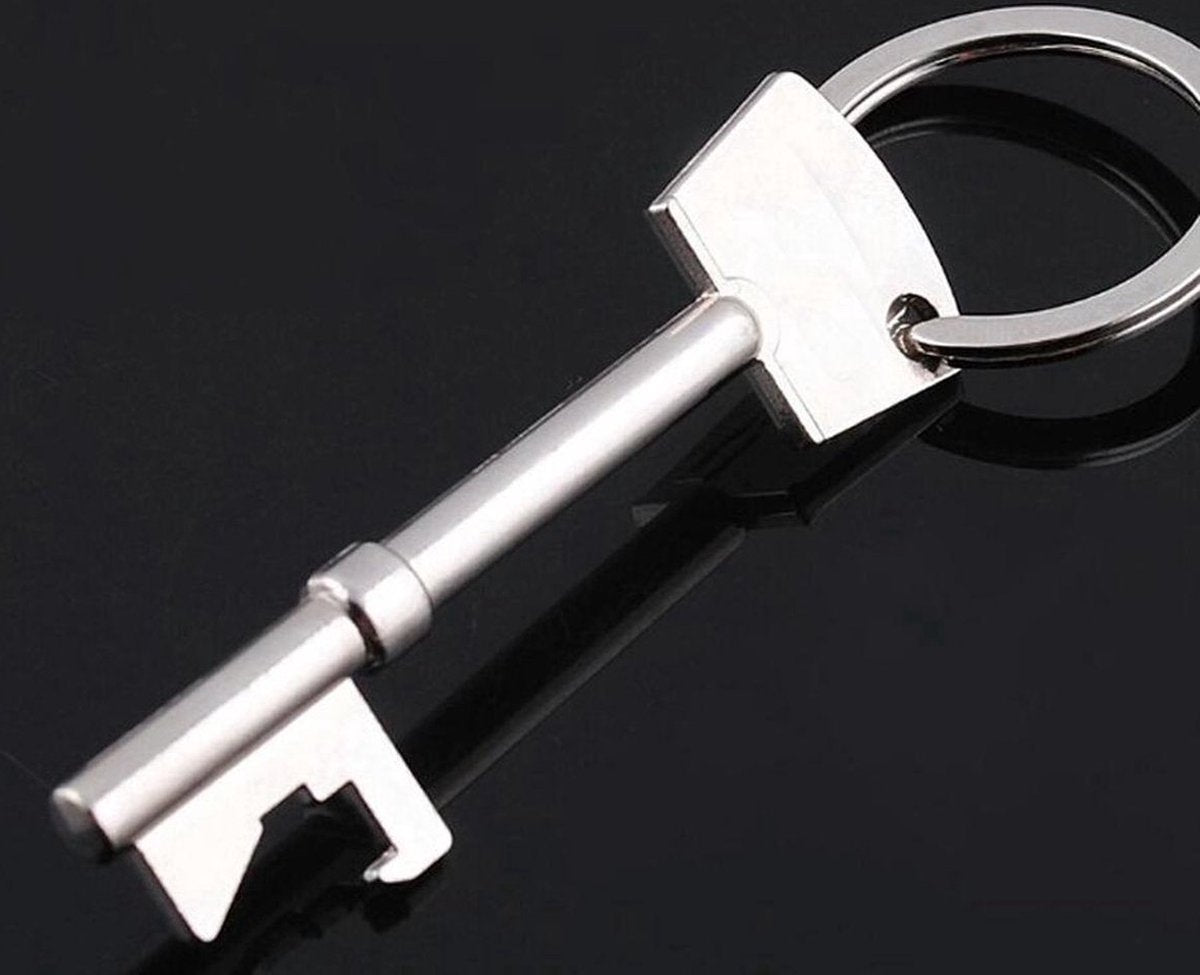 Bottle Opener Keychain | Beer Bottle Opener | Aluminum | Key-Shaped Keychain | Beer Opener Key - Image 3