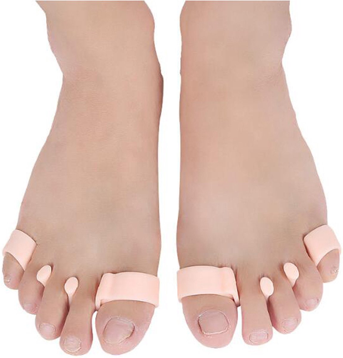 Toe Corrector for 5 Toes | Toe Separator | Hallux Valgus | Toe Straightening | Silicone Gel Toe Separator | White | 1 Pair - Image 4