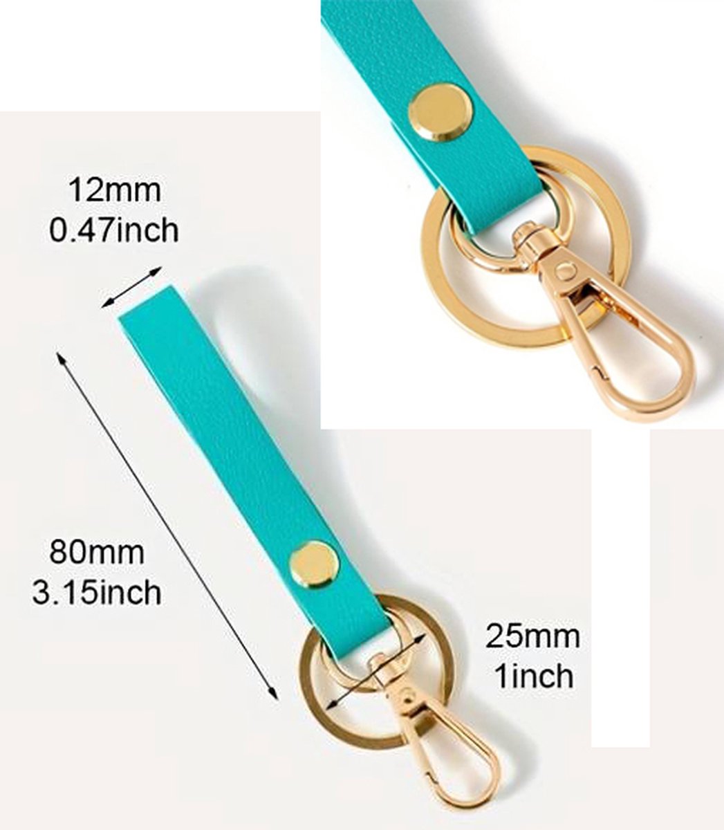 Luxury Ladies' Keychain | Key Holder | Car Keychain | Modern Style | With Double Key Rings | Red - Image 4