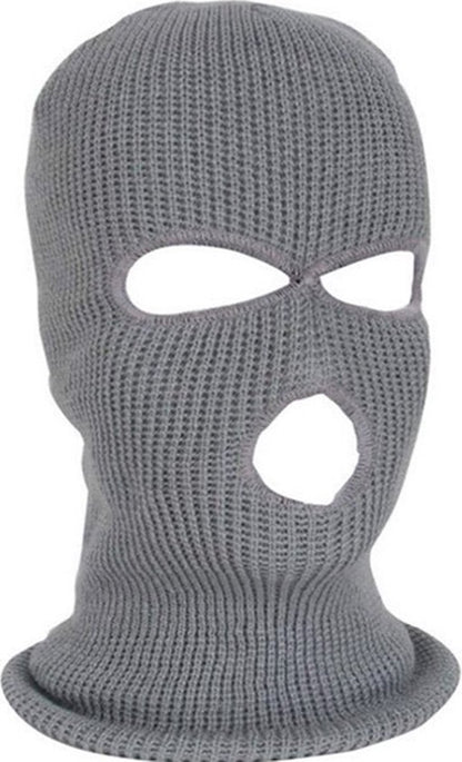 2x Facemask I Sports hat I Three-hole hat I Ski hat I Bivouac I Balaclava I One Size I Gray - Image 3