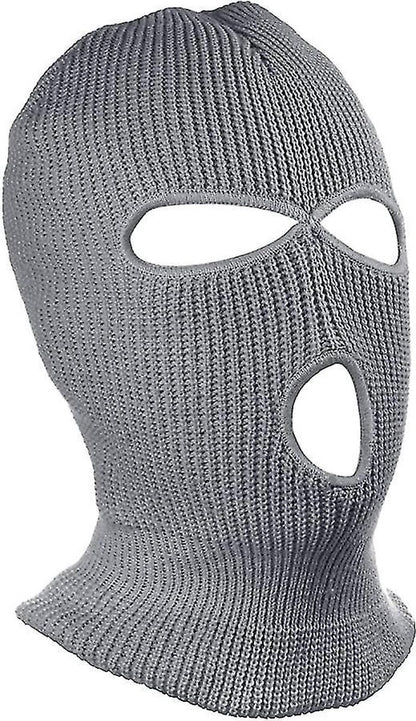 2x Facemask I Sports hat I Three-hole hat I Ski hat I Bivouac I Balaclava I One Size I Gray - Image 4