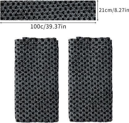 2-piece Japanese back scrubber set, exfoliating shower towel, extra-long exfoliating washcloth for men and women, scrub cloth for body cleansing and massage (black) - Image 3