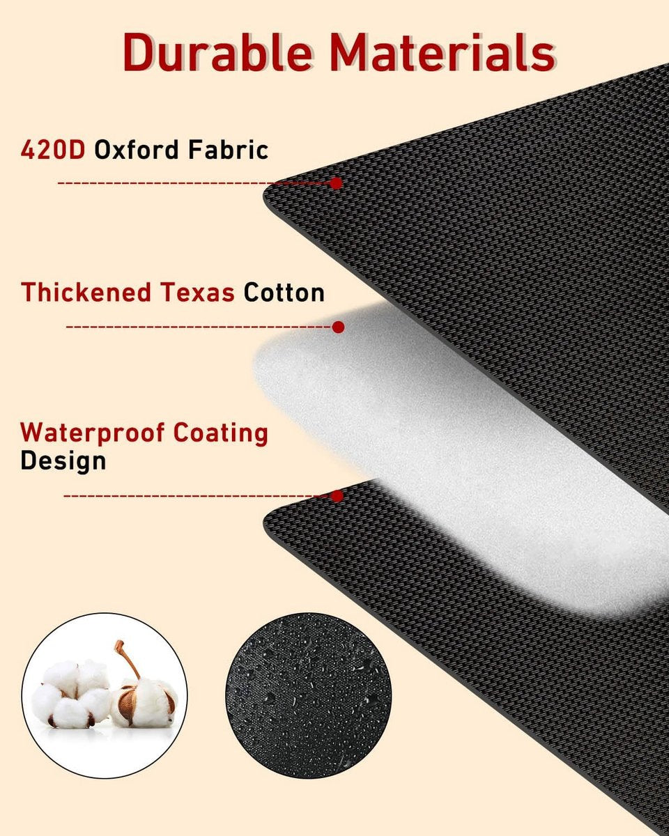 Kitchen faucet outdoor faucet covers for protection against frost in winter - 2-pack, thickened insulated pipe covers for outdoors, indispensable reusable waterproof faucet covers for garden maintenance, 15×20 cm, black - Image 3