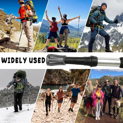 6-pack reinforced trekking pole tips - reinforced rubber tips for trekking poles, walking sticks, and hand trekking poles - universal non-slip replacement tips - Image 3