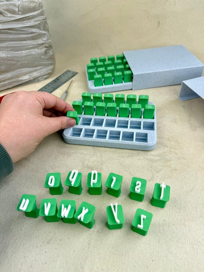 Alphabet Stamps – Lowercase letters, for clay pots/fondant, DIY, 26 alphabet book - Image 3