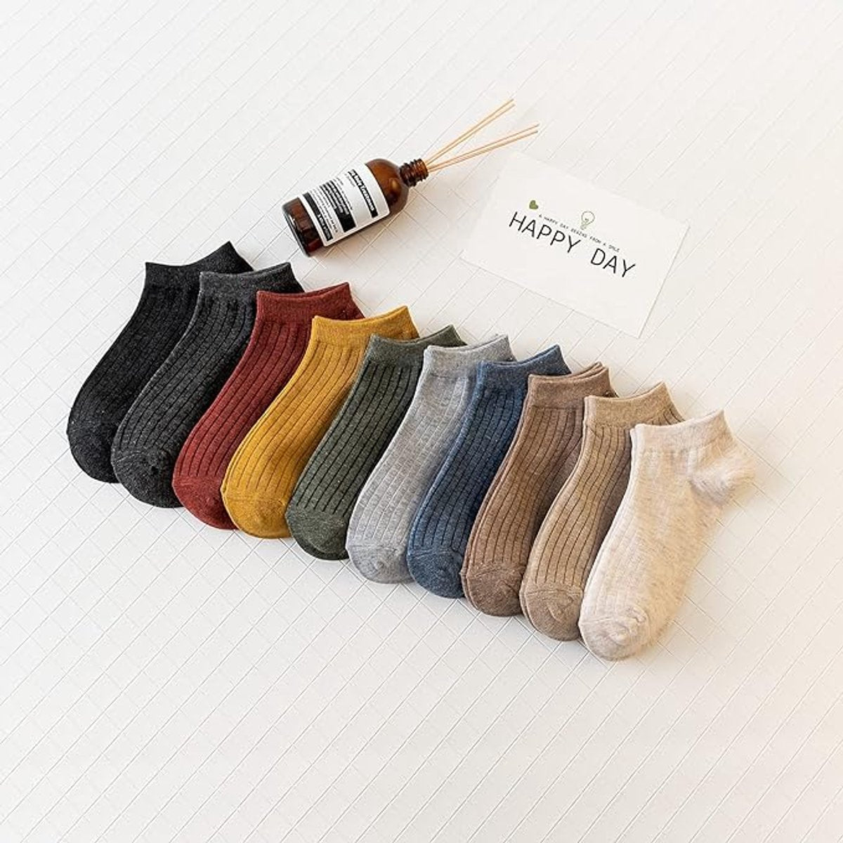 10 pairs of women's sports socks - cotton ankle socks - low socks for women - invisible socks - Image 5