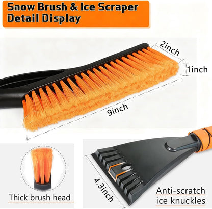2-in-1 detachable snow brush and ice scraper - 27" ergonomic foam handle for effortless cleaning - Universal for cars and trucks - Image 3