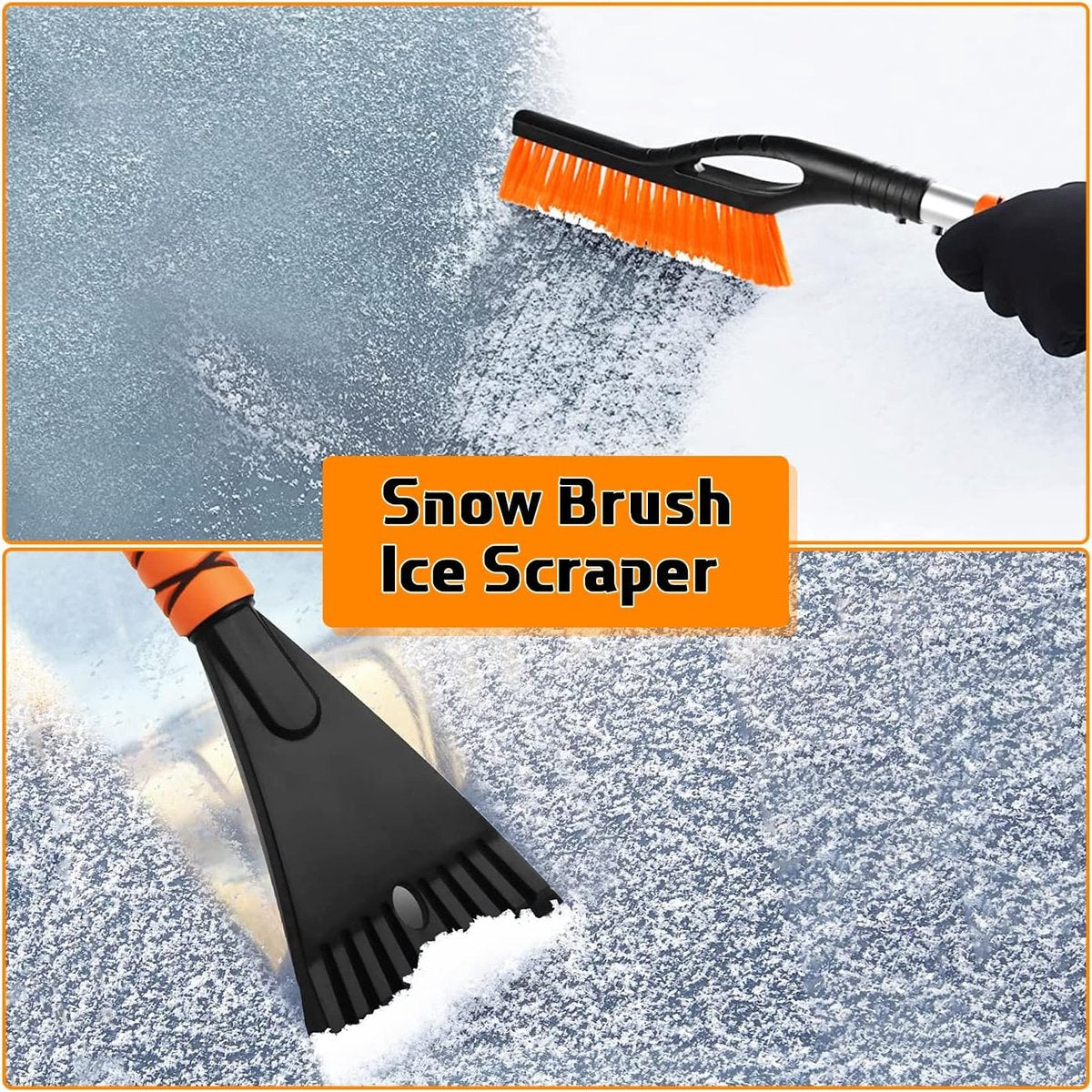 2-in-1 detachable snow brush and ice scraper - 27" ergonomic foam handle for effortless cleaning - Universal for cars and trucks - Image 5