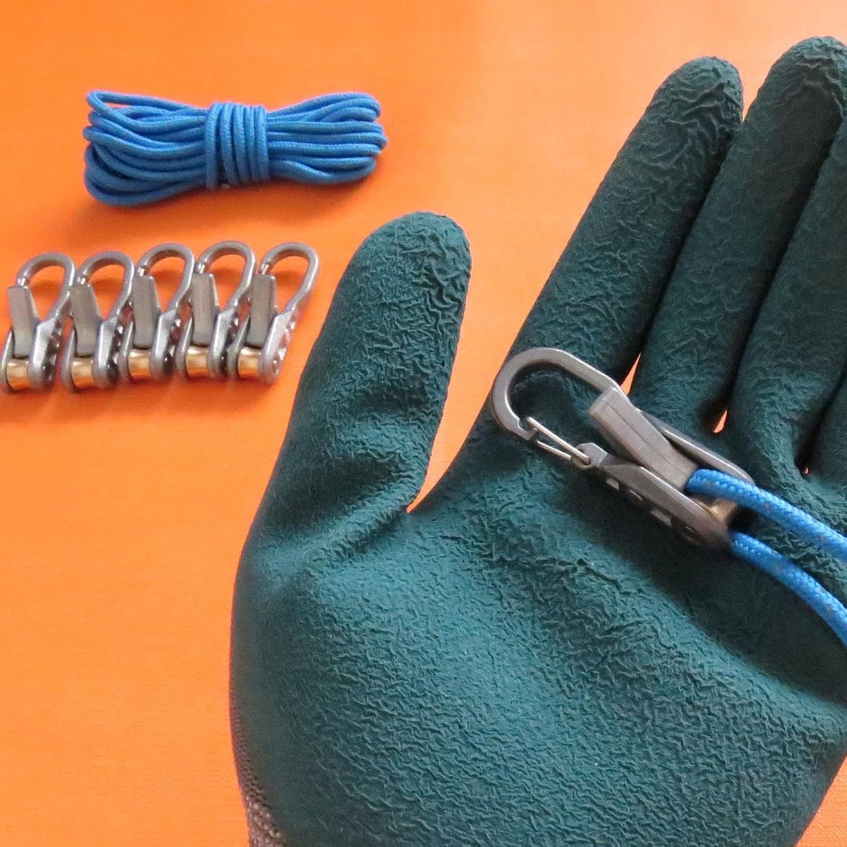 Paracord Adjusters 6-pack – With locking buckle, camping/boat - Image 2
