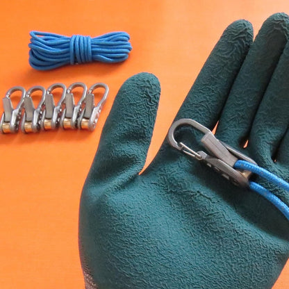 Paracord Adjusters 6-pack – With locking buckle, camping/boat - Image 2