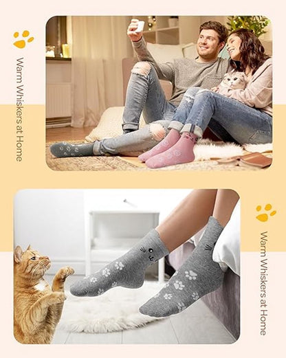 Cat socks - Funny, new gifts for animal lovers - Ultra-soft and comfortable design - Unique gift for mother, wife, and girlfriend - Christmas gifts and birthday gifts - Image 3