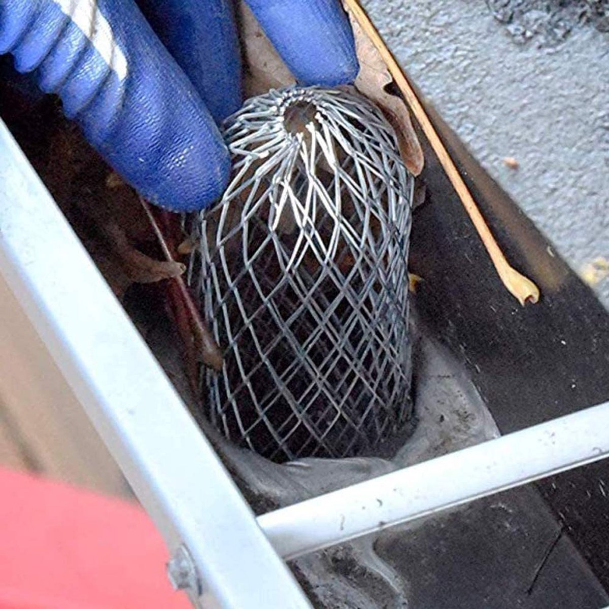 Gutter Leaf Filter 4-piece – Wire Mesh Guard, 10x17cm, gutter protector - Image 4