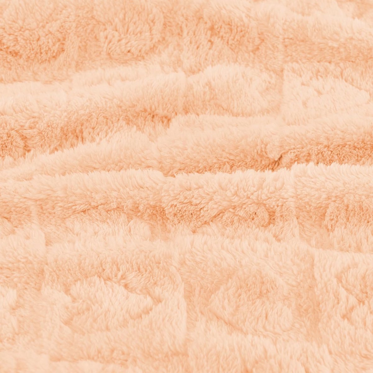 Baby blanket with heart motif, ultra-soft, cozy baby blankets for girls and boys, soft baby and toddler blankets for newborn babies, gifts for the crib and stroller (76 x 102 cm) (apricot pink) - Image 3