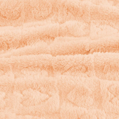 Baby blanket with heart motif, ultra-soft, cozy baby blankets for girls and boys, soft baby and toddler blankets for newborn babies, gifts for the crib and stroller (76 x 102 cm) (apricot pink) - Image 3