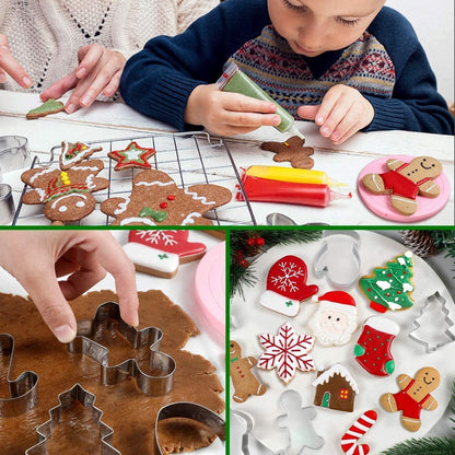 Cookie Cutters - Cookie Molds - 6 Molds for Cookies - Christmas Cookies - Christmas Cookie Cutters - For Gingerbread and Cookies During the Holidays - Image 2