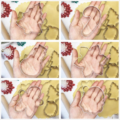 Cookie Cutters - Cookie Molds - 6 Molds for Cookies - Christmas Cookies - Christmas Cookie Cutters - For Gingerbread and Cookies During the Holidays - Image 3