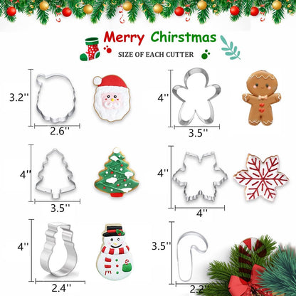 Cookie Cutters - Cookie Molds - 6 Molds for Cookies - Christmas Cookies - Christmas Cookie Cutters - For Gingerbread and Cookies During the Holidays - Image 5