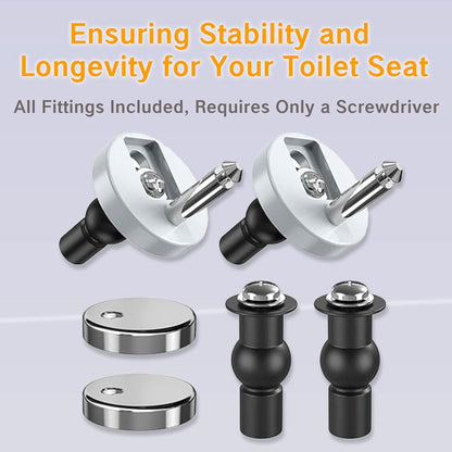 Toilet Seat Hinge Parts – Top-mounted, quick installation - Image 5