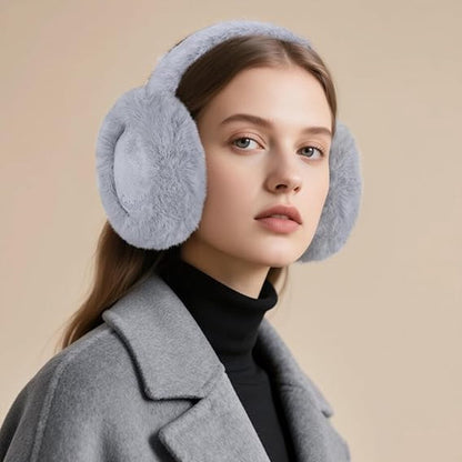 Warm earmuffs - Foldable, cute plush earmuffs - Soft and skin-friendly - Stylish and versatile - Protect your ears from the cold - grey - Image 4