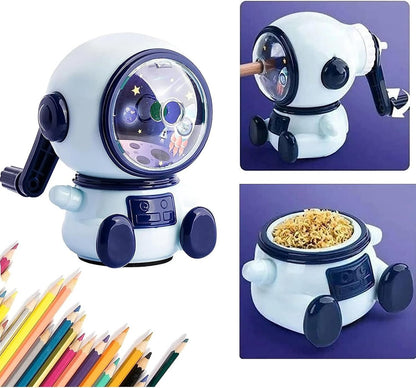 Manual pencil sharpener - Cute child-style stationery with a space theme - durable - easy to use - suitable for school, office, and home. - Image 5