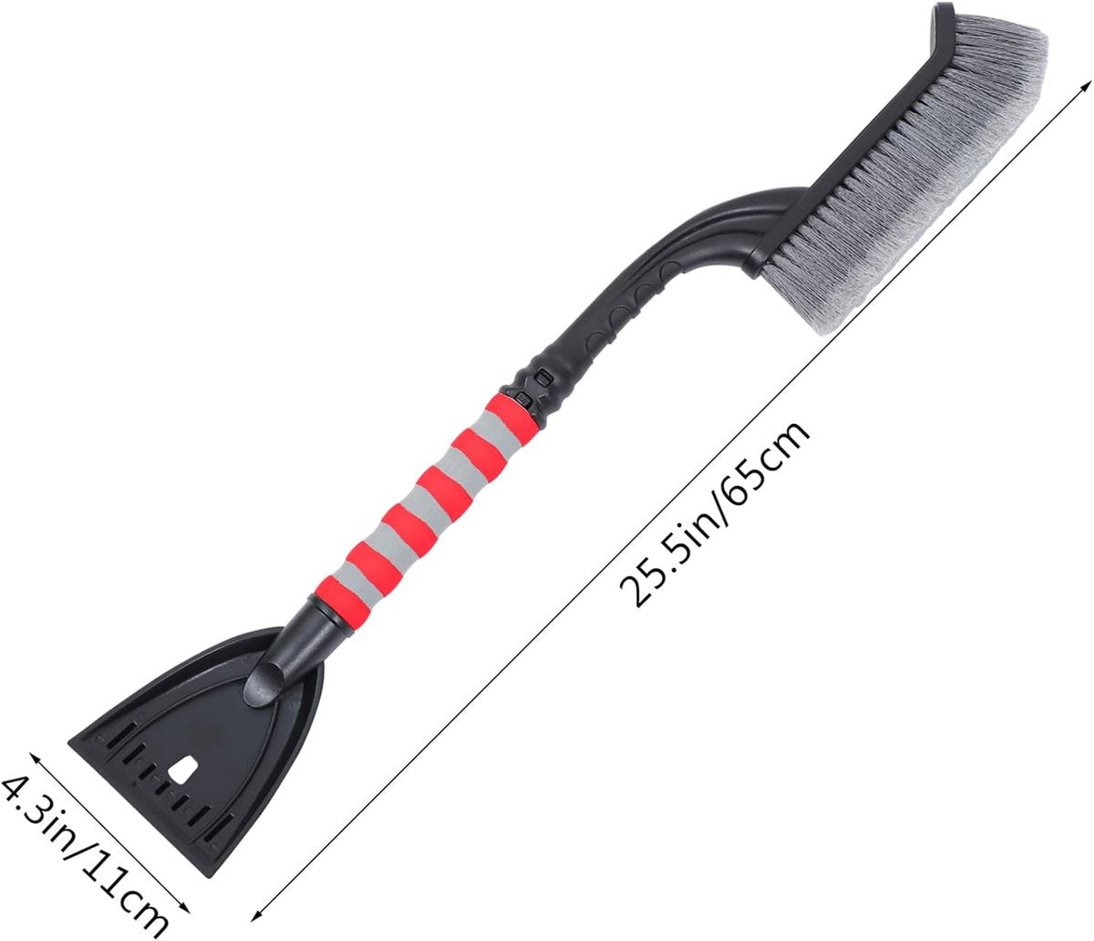 Snow Brush for Car - Two-in-One Ice Scraper - 25'' Ergonomic Handle - Winter Car Accessory - Image 3