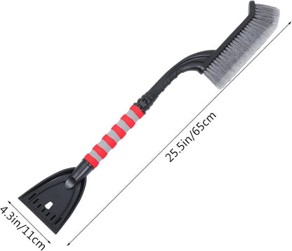 Snow Brush for Car - Two-in-One Ice Scraper - 25'' Ergonomic Handle - Winter Car Accessory - Image 3