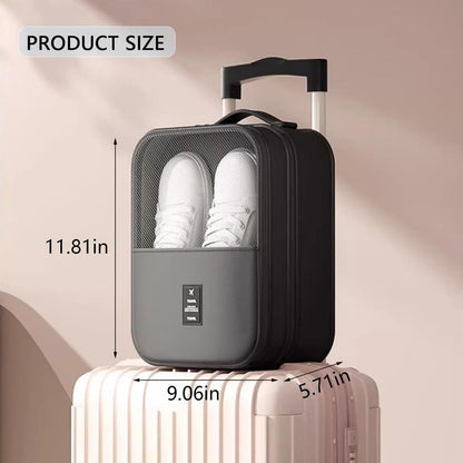 2 shoe storage bags - for travel and daily organization - suitable for 3 pairs of shoes - portable and compact shoe organizer for luggage (black) - Image 2