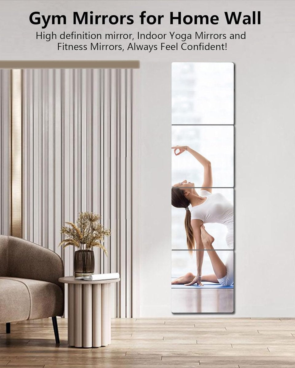 pieces unbreakable Wall Mirror - self-adhesive wallpaper - 30x30 cm, toddlers & children - Image 5