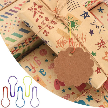 300 Pear-shaped safety pins - 10 colors available - Gourd-shaped metal pins - Pumpkin pins - Pear-shaped safety pins - Sewing markers - Line markers - Suitable for crochet, knitting, and DIY crafts - Image 4