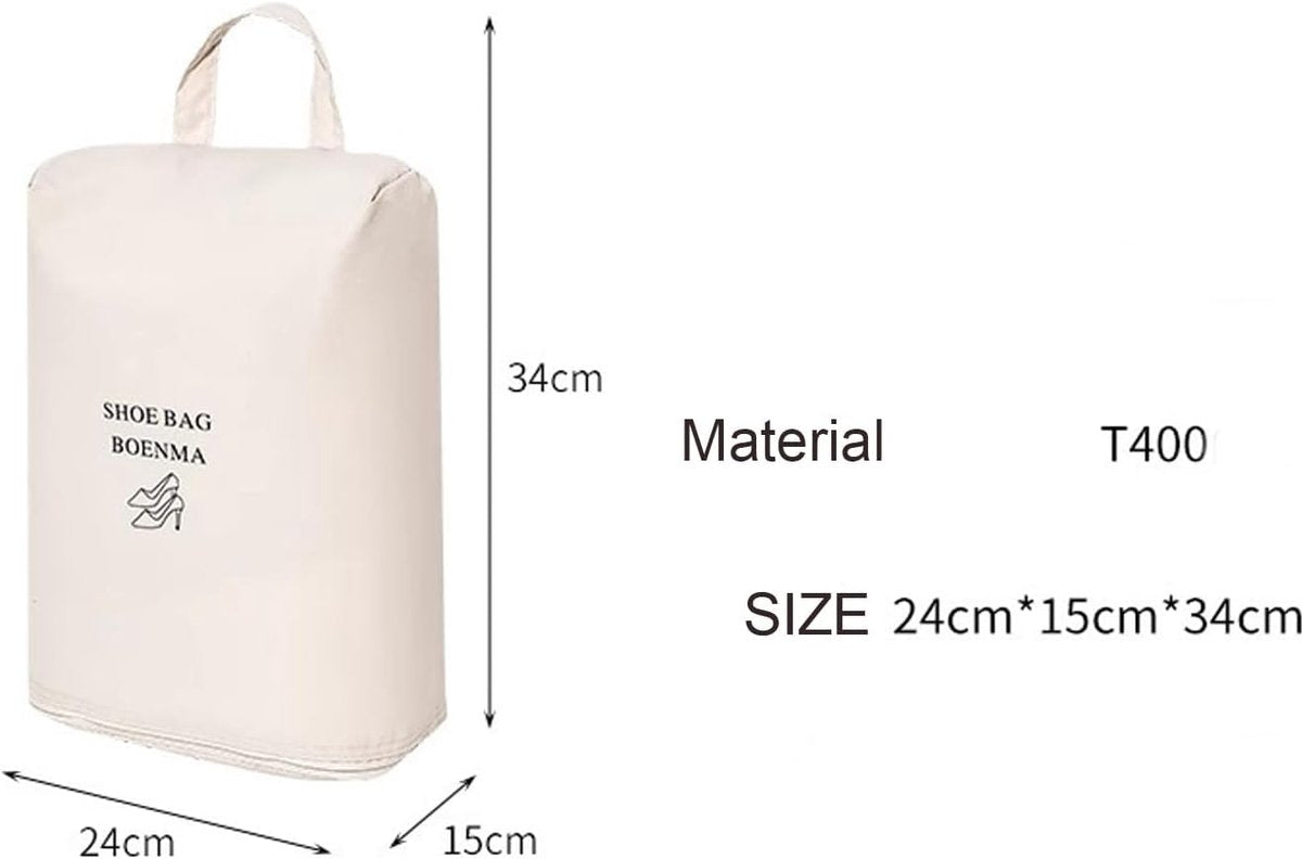 2 Shoe Storage Bags - Travel and Home Organization - Sealed and waterproof shoe organizers, breathable and odor-free for freshness (grey) - Image 3