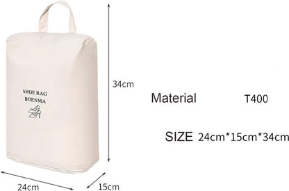 2 Shoe Storage Bags - Travel and Home Organization - Sealed and waterproof shoe organizers, breathable and odor-free for freshness (grey) - Image 3