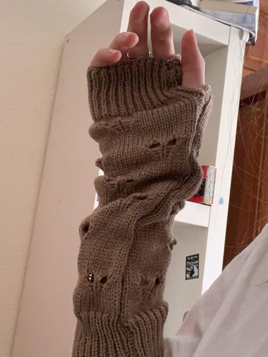 Fairytale retro accessories - crocheted gloves with a weathered look - Image 2