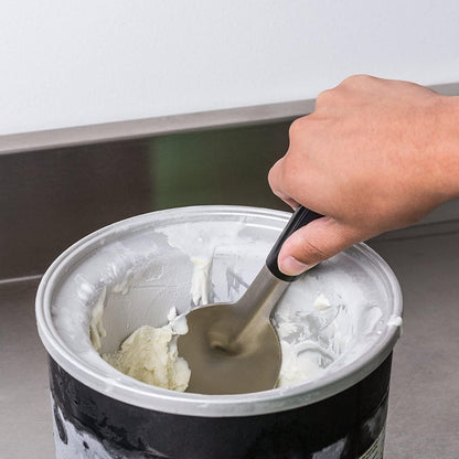 Robust ice cream scoop with non-slip handle - stainless steel ice cream scoop - perfect for scooping and serving hard frozen desserts. - Image 3