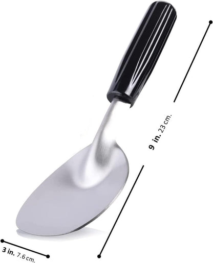 Robust ice cream scoop with non-slip handle - stainless steel ice cream scoop - perfect for scooping and serving hard frozen desserts. - Image 5