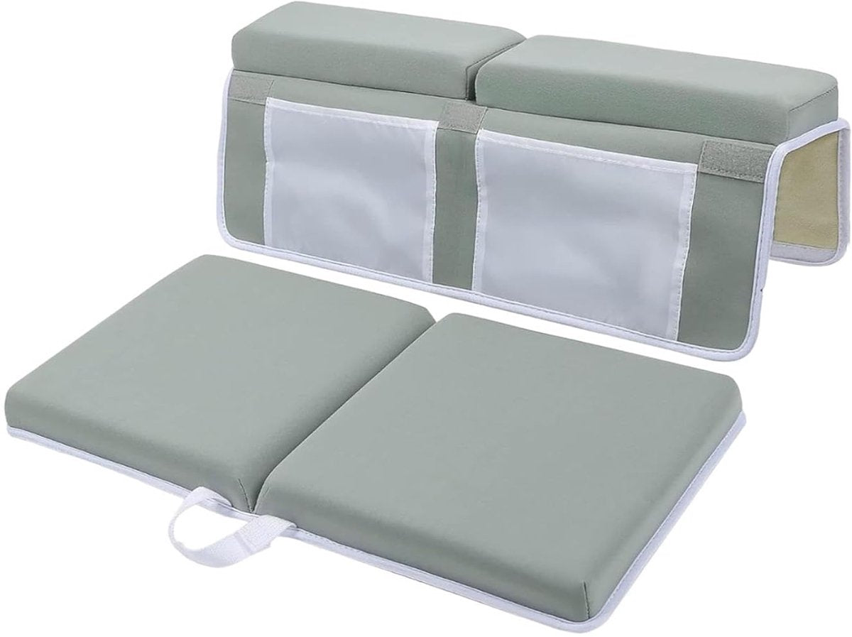 Bath Knee Cushion & Elbow Cushion Set – Thick, quick-drying, with organizer - Image 3