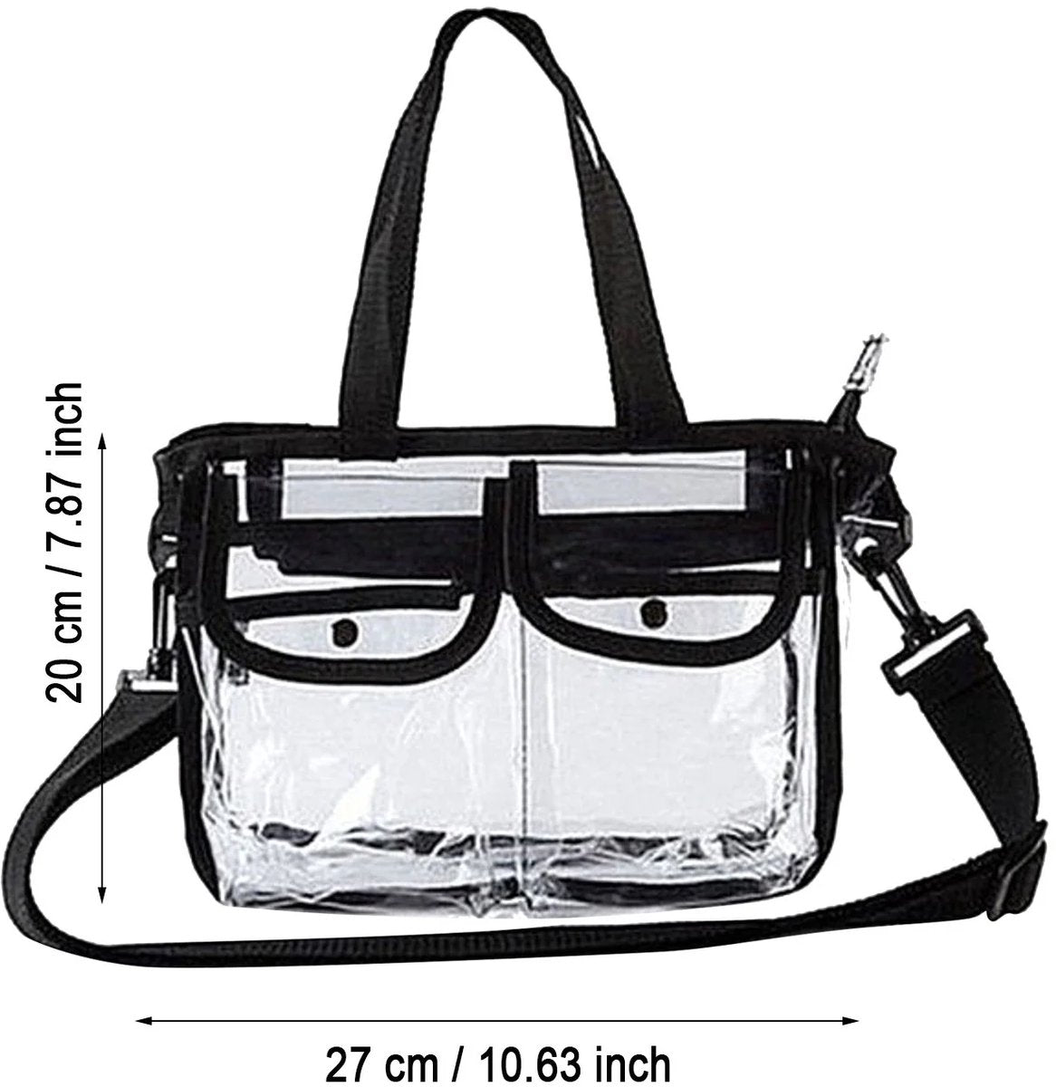 Transparent Travel Toiletry Bag – PVC, 27×20×9cm, for men/women - Image 2