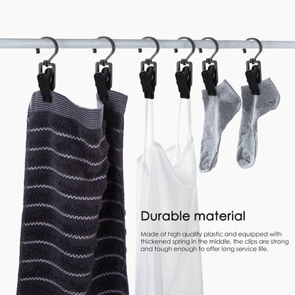 20 Towel clips - Dishcloth hooks - Towel clips - Clips - Buckles - Hooks - Clothes clips - Laundry clips - Clothes clips - Trouser hangers - Boot clips - Sock clips - Black