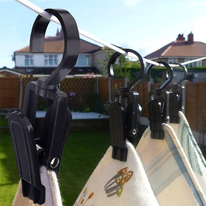20 Towel clips - Dishcloth hooks - Towel clips - Clips - Buckles - Hooks - Clothes clips - Laundry clips - Clothes clips - Trouser hangers - Boot clips - Sock clips - Black - Image 3