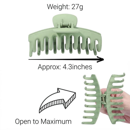 8 Pieces Rectangular Hair Grips 4.3 Inch - Anti-Slip - For Thick & Thin Hair - Image 2