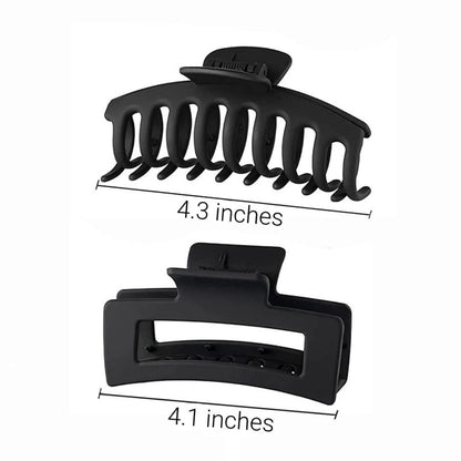 8 Pieces Rectangular Hair Grips 4.3 Inch - Anti-Slip - For Thick & Thin Hair - Image 3