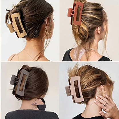 8 Pieces Rectangular Hair Grips 4.3 Inch - Anti-Slip - For Thick & Thin Hair - Image 5