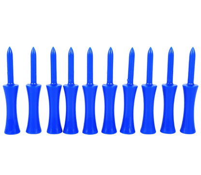 Plastic Golf Tees 100-piece – Blue, 68mm, random color – Golf accessories – Golf set – Golf tee