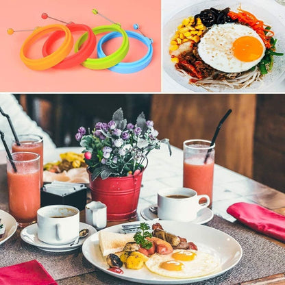 4 Silicone Egg Frying Pans - Non-stick - FDA Certified - For Eggs & Pancakes - Image 4