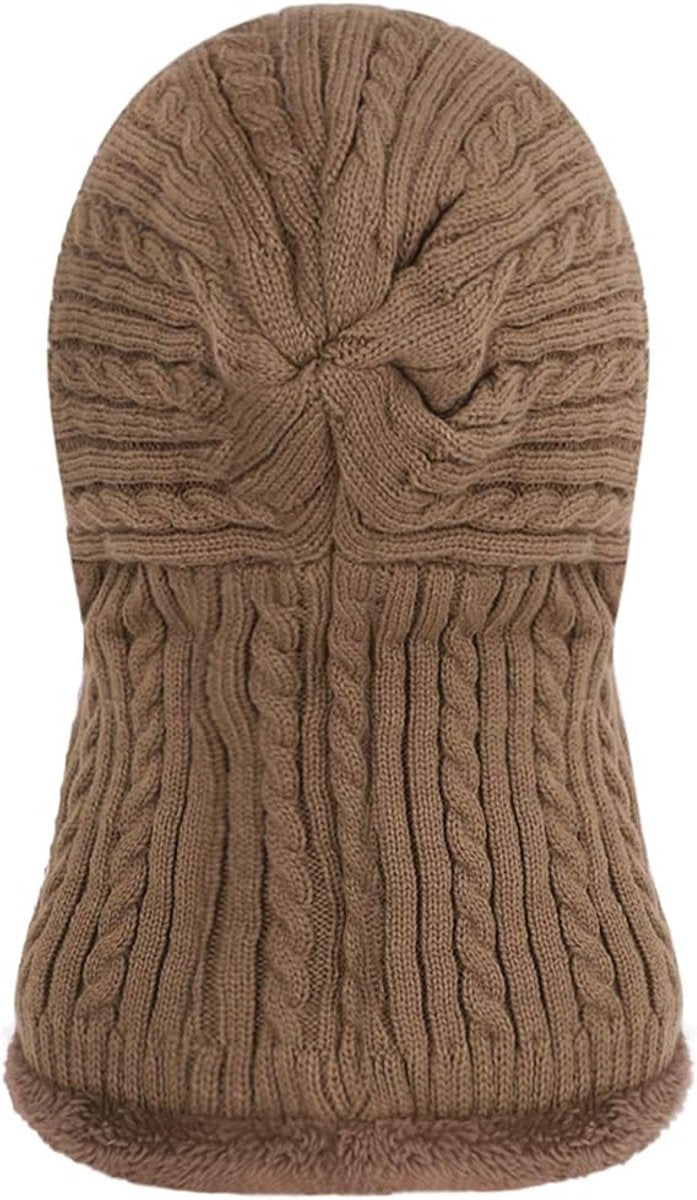 Warm Winter Hat with Fleece Lining - Balaclava Scarf Set - for Skiing, Hiking and Winter Sports - Image 3