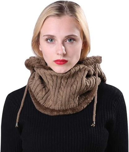 Warm Winter Hat with Fleece Lining - Balaclava Scarf Set - for Skiing, Hiking and Winter Sports - Image 5